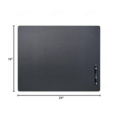Dacasso Leatherette Conference Pads - color: Black, size: 19" x 24"