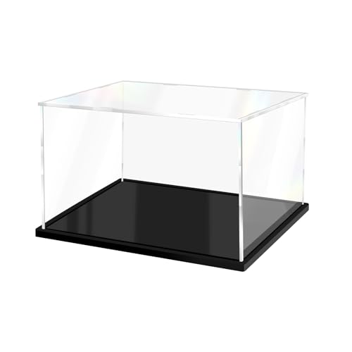 Acrylic Display Case for Collectibles Assemble Clear Display Case for Figures Alternative Glass Boxes for Lego Doll Statues Home Storage(12x8x8 inch; 30x20x20 cm) - size: 12 x 8 x 8 inches