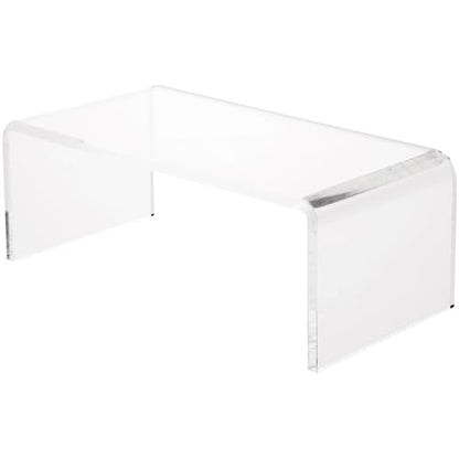 Plymor Clear Acrylic Rectangular Display Riser, 3" H x 8" W x 4" D (1/4" thick) - size: 3" x 8" x 4"