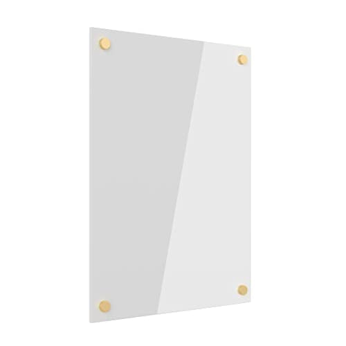 Ships Next Day, Made in USA - Acrylic Dry Erase Board | Non-Magnetic Dry Erase Board | Hanging Frameless White Board | Acrylic for Office, School and Home Walls | for Kids & Adults (White - 11x14) - color: Acrylic White, size: 11"x14"