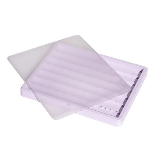 Sumgsn Keycaps Storage Box, Keycaps Container, 130 Keys Transparent Display Case Holds 7u Spacebar/Big Enter Key for XDA/Cherry/MOA/MAO Profile Mechanical Keyboard (Purple) - color: purple