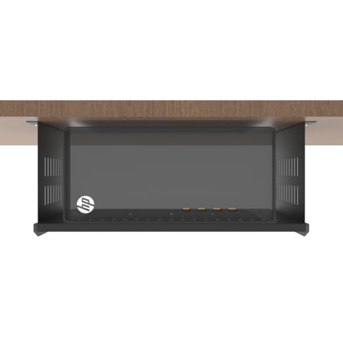 Under Desk Computer Mount for Small Form Factor SFF Computers and PCs, Compatible with PlayStation 4, PS4 Slim, PS4 Pro for Under Desk Gaming, W 17.3" x H 6.5" x D 12" (6.5inch High) - size: 6.5inch High