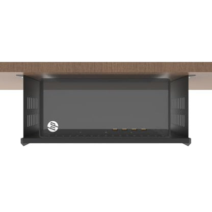 Under Desk Computer Mount for Small Form Factor Computer 6.5"H | Compatible with PlayStation 4, PS4 Slim, PS4 Pro for Under Desk Gaming, W 17.3" x H 6.5" x D 12" (6.5inch High) - size: 6.5inch High