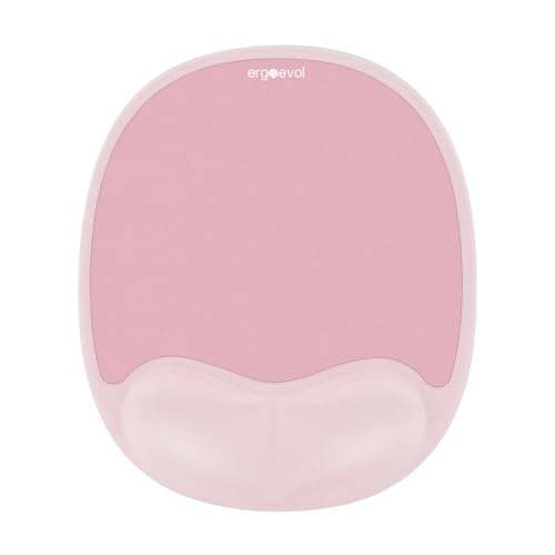 Ergonomic Mouse Pad with Wrist Rest & Elbow Support, Memory Foam Cushion, Non-Slip Base, Pain Relief for Office, Home & Gaming, Compatible with Vertical Ergonomic Mouse (Blush Pink) - color: Blush Pink