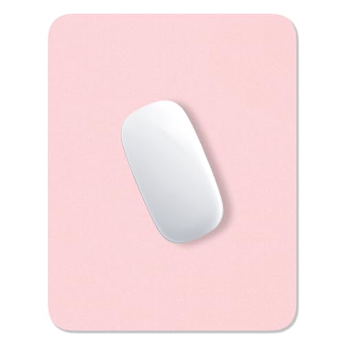 Hsurbtra Mouse Pad, Premium-Textured Square Mousepad 7 x 9 Inch, Thick 3 mm Anti-Slip Waterproof Rubber Pretty Cute Computer Mat for Office Gaming Laptop Women Kids Pink - color: Pink, size: Square Mousepad (7" x 9")