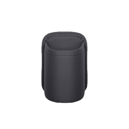 Car Door Cup Holder, Leather Clip On Backseat Pocket Beverage Holder, Waterproof Scratch-Resistant Vehicle Window Cup Holder, Multifunctional Storage for Water Cup Phone Change (Black) - color: Black