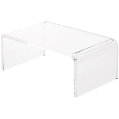 Plymor Clear Acrylic Rectangular Display Riser, 2" H x 5" W x 3" D (1/8" thick) - size: 2" x 5" x 3"