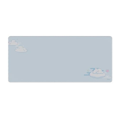 Pixio Mouse Pads - 36 x 16 inch XXL Sleepy Bear Cloud Blue Multifunctional Large Desk Mats for Gaming, Office, Desktop Anti-Slip Waterproof Washable Computer Mouse Mat - color: Blue Sleepy Bear Cloud