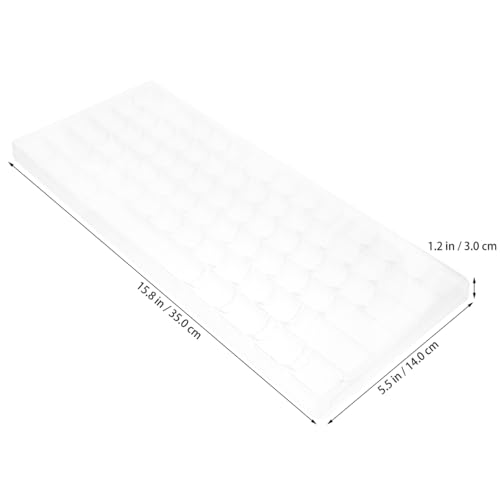 3-Layer Keycap Organizer Box Kraft Paper Plastic Keyboard Caps Storage Container Portable 13.77X5.51X1.18In for Keyboard Accessories
