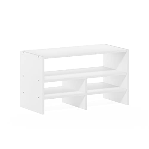 Furinno Hermite Desk Top Organizing Shelf Bookcase, White - color: White, size: 16.4-Inch