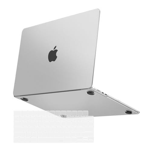 MOSISO Ultra-Thin & Seamlessly Closes Cover Compatible with MacBook Air 13 inch Case M5 M4 M3 M2 2026-2022 A3449 A3240 A3113 A2681, 2 in 1 Kit Anti-Fingerprints Shell for Mac Air 13.6, Matte Clear - color: Matte Clear
