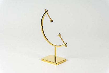 Mineral, Ornament, Gem, Shell, Coin, Display Stand - Caliper Type Stand (Brass) AU6