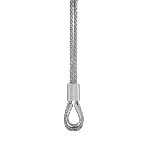 30Pcs Aluminum Crimping Loop Sleeves Cable Crimp for 1/4" Wire Rope End | 1/4 inch Cable Line Ferrule Sleeve