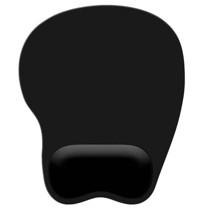 Mouse Pad with Wrist Rest Ergonomic Mouse Pad with Comfortable M-Shape Pain Relief Wrist Support Non-Slip PU Base Mousepad for Laptop, Office & Home (Black) - color: Black