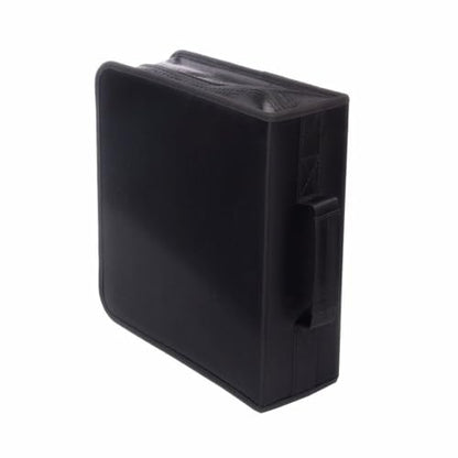 256 Capacity CD/DVD case Wallet, Storage,Holder,Booklet （Black） - color: 256 Black