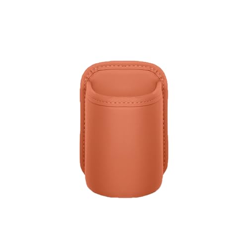 Car Door Cup Holder, Leather Clip On Backseat Pocket Beverage Holder, Waterproof Scratch-Resistant Vehicle Window Cup Holder, Multifunctional Storage for Water Cup Phone Change (Orange) - color: Orange