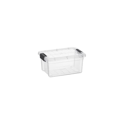 Superio Mini Storage Container Plastic Crayon Box Art Supplies and Sewing Case Stackable Clear Small Organizer for Beads, Stationery, Chalk, and Food, 1.05 Quart, 5 Pack - size: 1.05 Quarts, style: 5 Pack