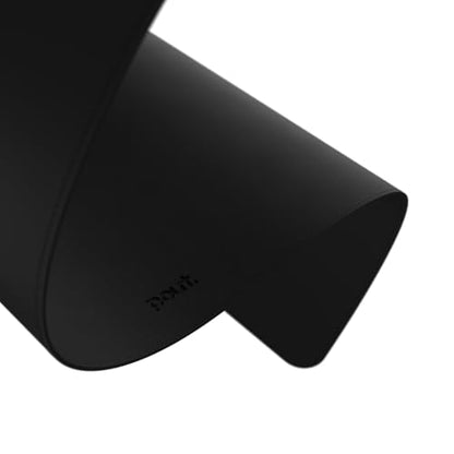 POUT TekDec Mat – Vegan Leather Desk Pad (31.5×13.4in / 80×34cm), Water-Resistant Surface, Anti-Slip Base, Scratch & Heat Protection, Multi-Functional Writing & Mouse Pad – Danish Black - color: Danish Black