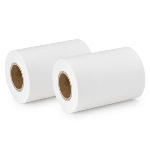 2 Pack White Paper Roll Refills for Vintage Memo Board – Rustic Notepad Replacement Paper, Tearable Writing Pad Refill for Notes, Menu Display, Home and Office Use - style: White Refill - 2 Pack