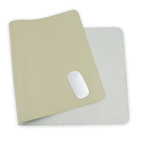 24 x 12 Inches Leather Desk Pad Protector, Non-Slip PU Leather Desk Mat, Laptop Desk Pad, Perfect for Office & Home Use (mint green) - color: Mint Green