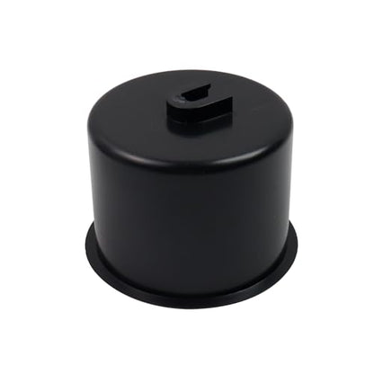 Dnyta 4 Pcs 3.8" x 2.6" Black Plastic Cup Holder Insert Medium Car Seat, Cup Holder Sofa Insert Replacement for Sofa, Boat, Truck, Car, Recliner - color: 4pcs, Black, size: 3.8" x 2.6", Bottom U-shaped groove