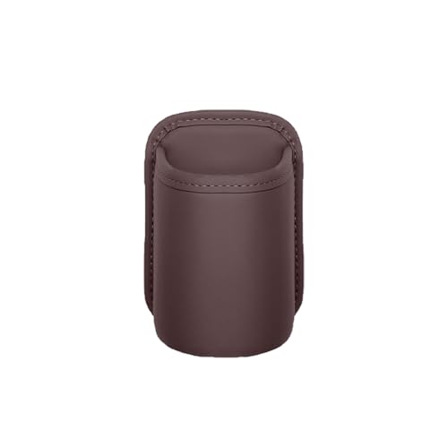 Car Door Cup Holder, Leather Clip On Backseat Pocket Beverage Holder, Waterproof Scratch-Resistant Vehicle Window Cup Holder, Multifunctional Storage for Water Cup Phone Change (Brown) - color: Brown