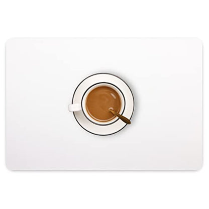 Wipeable Placemats Leather Table Mats Waterproof Heat-Resistant Easy to Clean for Dining Table Set Kitchen Table (2, White) - color: White, size: set of 2