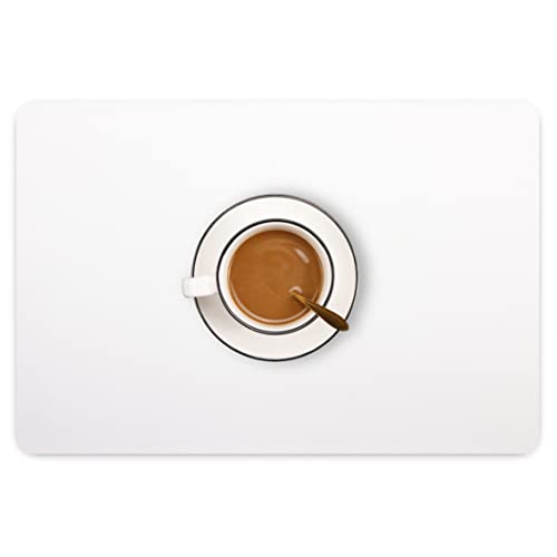 Wipeable Placemats Leather Table Mats Waterproof Heat-Resistant Easy to Clean for Dining Table Set Kitchen Table (2, White) - color: White, size: set of 2