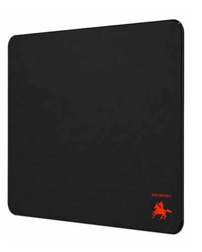Tempered Glass Gaming Mouse Pad, Micro-Etched Ultra-Smooth Surface, Hard Mouse Pad for Fast Glide, Precision Tracking, Speed & Control, Non-Slip Base, 16.1" x 12.2" - color: Black
