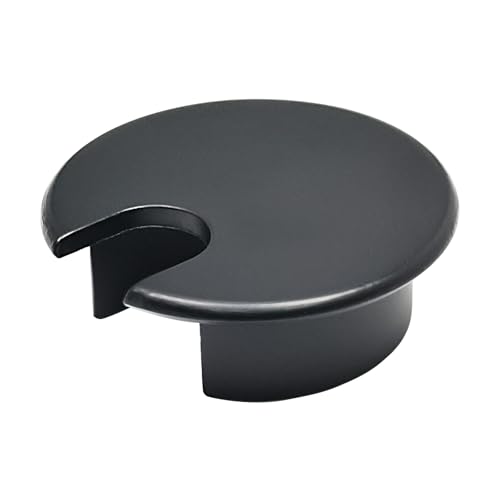 Desk Grommet 1-3/8" (35 mm), Desk Cord Hole Cover, Cable Grommet Metal Zinc Alloy Materilal, Desk Hole Grommet for Office and Home Table Cable, Detachable Cable Cord Organizer (Flat Black 1 Pcs) - size: 1-3/8" (35 mm), style: Flat Black