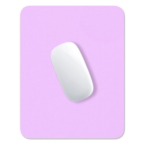 Hsurbtra Mouse Pad, Premium-Textured Square Mousepad 7 x 9 Inch, Thick 3 mm Anti-Slip Waterproof Rubber Pretty Cute Computer Mat for Office Gaming Laptop Women Kids Vanilla Purple - color: Vanilla Purple, size: Square Mousepad (7" x 9")