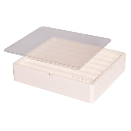 Sumgsn Keycaps Storage Box, Keycaps Container,130 Keys Transparent Display Case Holds 7u Spacebar/Big Enter Key for XDA/Cherry/MOA/MAO Profile Mechanical Keyboard (White) - color: white