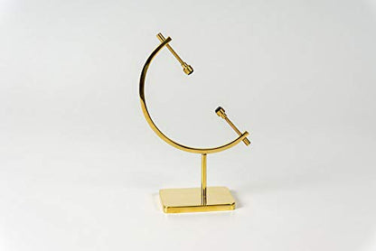 Mineral, Ornament, Gem, Shell, Coin, Display Stand - Caliper Type Stand (Brass) AU6