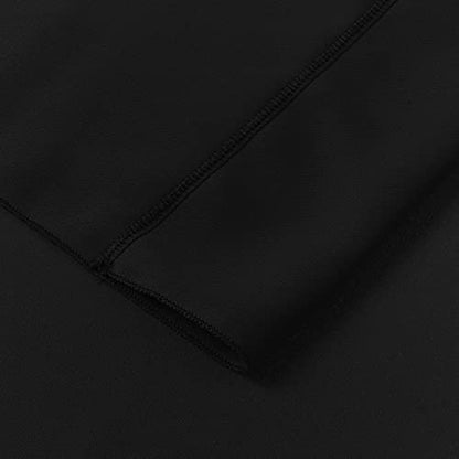 AK TRADING CO. 10 feet x 8 feet IFR Polyester Backdrop Drapes Curtains Panels with Rod Pockets - Wedding Ceremony Party Home Window Decorations - Black - color: Black