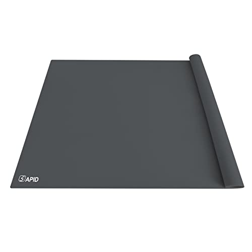 Extra Large Silicone Mat 36" x 24" Place Mats, Heat Resistant Mat for Kitchen Countertop Protector, Thick Placemats Washable Silicone Mats for Kitchen Counter Mat Dining Table Mat, Darkgrey, Sapid - color: Darkgrey, size: 36" x 24"