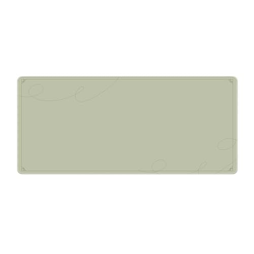 Pixio Mouse Pads - 36 x 16 inch XXL Caligraphy Green Multifunctional Large Desk Mats for Gaming, Office, Desktop Anti-Slip Waterproof Washable Computer Mouse Mat - color: Green Caligraphy