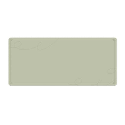 Pixio Mouse Pads - 36 x 16 inch XXL Caligraphy Green Multifunctional Large Desk Mats for Gaming, Office, Desktop Anti-Slip Waterproof Washable Computer Mouse Mat - color: Green Caligraphy