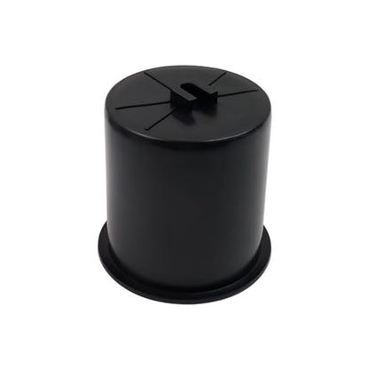 Dnyta 4pcs 4.2" x 4" Black Plastic Cup Holder Insert, Sofa Recliner Car Seat Cups Holder Replacement, Couch Cups Poker Table Cup Holders, for Table, Sofa, Boat, Truck, Car, Recline - color: 4pcs, Black, size: 4.2" x 4", Bottom U-shaped groove