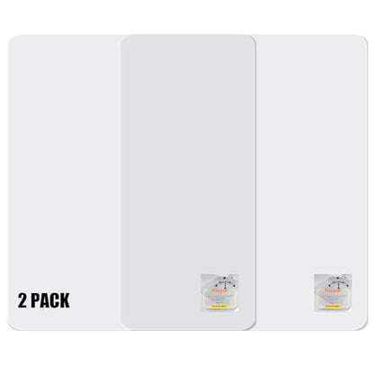 Kuyal 2 Pack 1/5" Thick Office Chair Mat, 40" x48" Heavy Duty Hard Computer Chair Mat, Under Desk Protector Carpeted Floors Mats, Easy Chair Movement, Can be Used on Carpet or Hard Floor, Ship Flat - size: 40" x 48" x 1/5" Rectangle