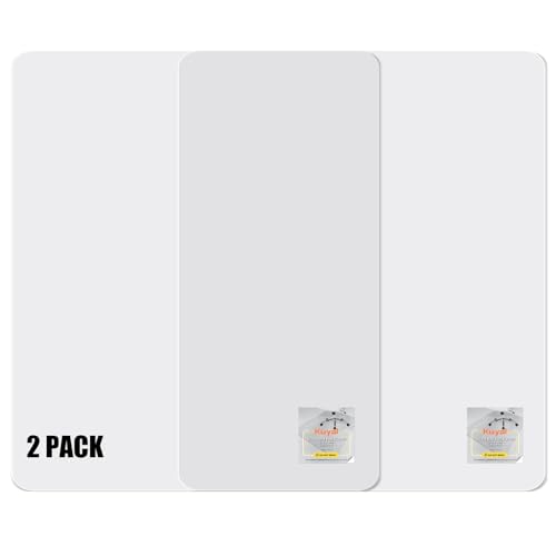 Kuyal 2 Pack 1/5" Thick Office Chair Mat, 40" x48" Heavy Duty Hard Computer Chair Mat, Under Desk Protector Carpeted Floors Mats, Easy Chair Movement, Can be Used on Carpet or Hard Floor, Ship Flat - size: 40" x 48" x 1/5" Rectangle