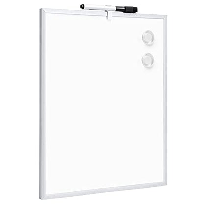 Amazon Basics Small Dry Erase Whiteboard, Magnetic Bulletin Board, with Marker and Magnets, 11"W x 14"H, Aluminum Frame - size: 11"W x 14"H, style: Aluminum frame