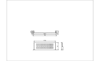 Server Shelf Cantilever Tray Vented Shelves Rack Mount 19 Inch 1U 6Inch (150mm) Deep - color: Black-6Inch, size: 6Inch(150mm) Deep