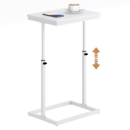 TUTOTAK End Table, Side Table, Tall Couch Table, Sofa Table, Living Room, Bedroom，White TB01BW083P - color: White, size: 1 Pack, style: Large