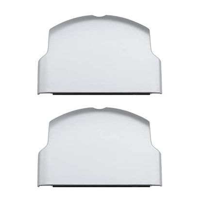 SING F LTD 2PCS Replacement Battery Door Covers Cases Protectors Compatible with Sony PSP 2000 2003 2004 3000 3003 3004 Silver Plastic Console Accessories - color: Silver