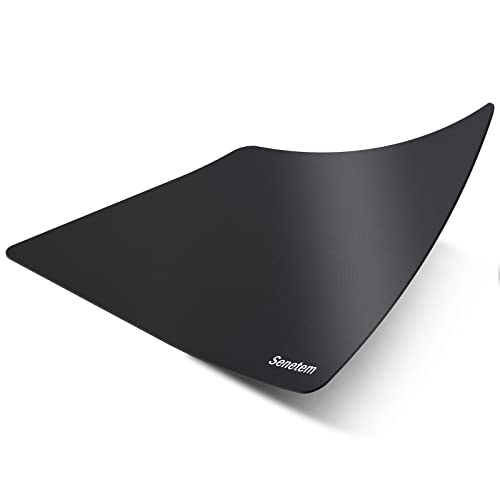 Senetem 4-Pack Mouse Pad, Ultra-Smooth Gaming Mousepad, Non-Slip Rubber Base, Washable Surface Fits Wired & Wireless Mouse – Perfect for Desk, Laptop, PC & Office, Small Portable, 11x8.6 in, Black - size: 11L x 8.6W inches