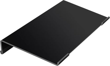 Acrylic Computer Keyboard Stand for Desk, Keyboard Riser Tilt Lift, Keyboard Holder for Desktop, Desk Keyboard Lifter（White） - color: Black 17in L* 5.7in W* 1.2in H