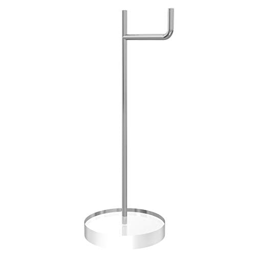 GEEKRIA Headphone Stand with Clear Acrylic Base, Steel Support Rod and Easy Assembly, Desktop Headset Holder for AirPods Max, Sony WH-1000XM Series and Other Over-Ear Headphones