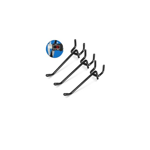 80 Pack 6 Inch Black Pegboard Hooks,Extra Thick 1/4" Peg Board Hooks Heavy Duty for Hanging, Pegboard Accessories for Kitchen, Gym,Garage,Store Wall Organizer - size: 6 inch- 80pcs(Heavy duty)
