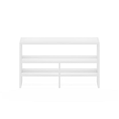 Furinno Hermite Desk Top Organizing Shelf Bookcase, White - color: White, size: 16.4-Inch