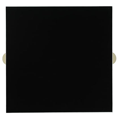 HofferRuffer Extra Large Square Serving Tray, Elegant Faux Leather Ottoman Tray with Gold Hardware Handles, Serve Tea, Coffee or Breakfast in Bed, 23.6 x 23.6 inches, White Large Square - color: White, size: 23.6" x 23.6" x 2"